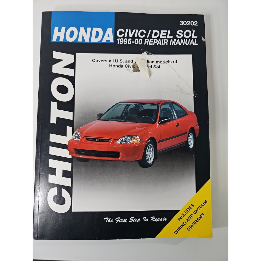 Chilton Honda Civic CRX Del Sol 1996-2000 Repair Manual 30202